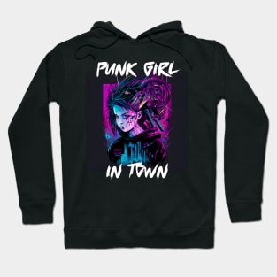 Graffiti Style - Punk Girl In Town 3 Hoodie